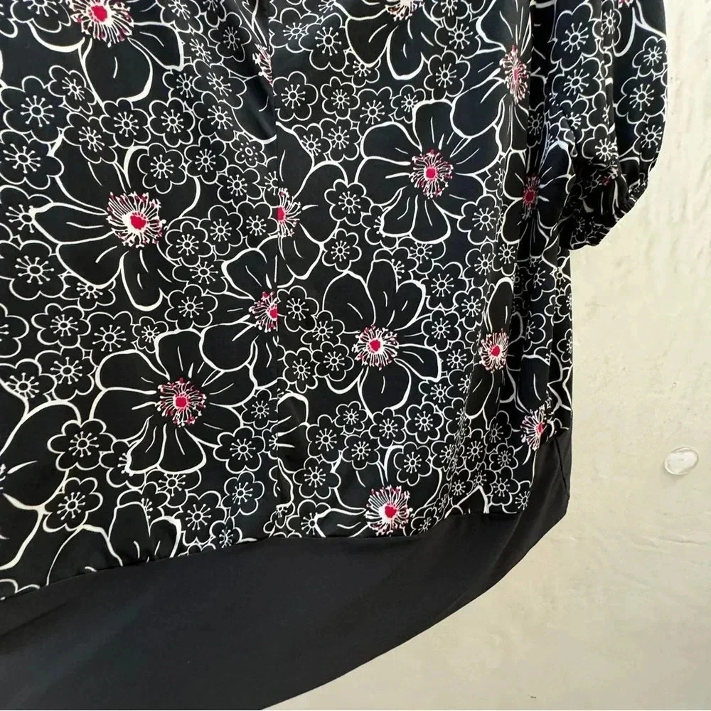 Venezia || Women’s Black Sakura Botanica Blouse 26 / 28 (3x) - Picture 9 of 9